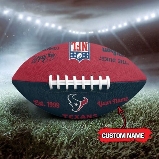 Texans Personalized Wilson Duke Football