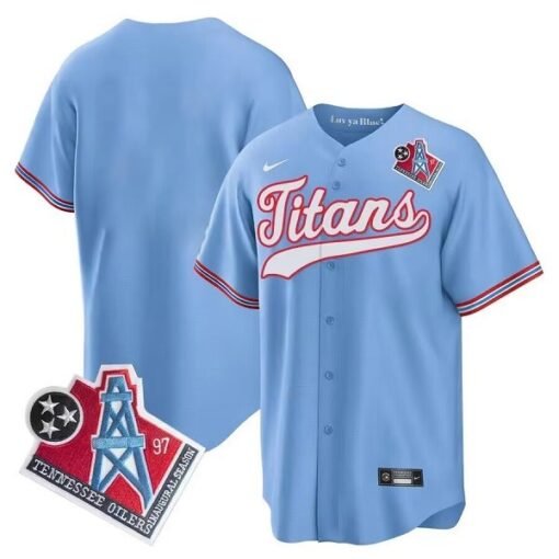 Titans Retro Classic Mesh Button-Up Baseball Top