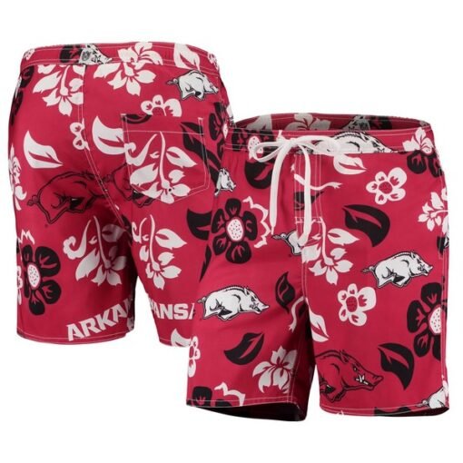 Arkansas Razorbacks Wes and Willy Floral Board Shorts