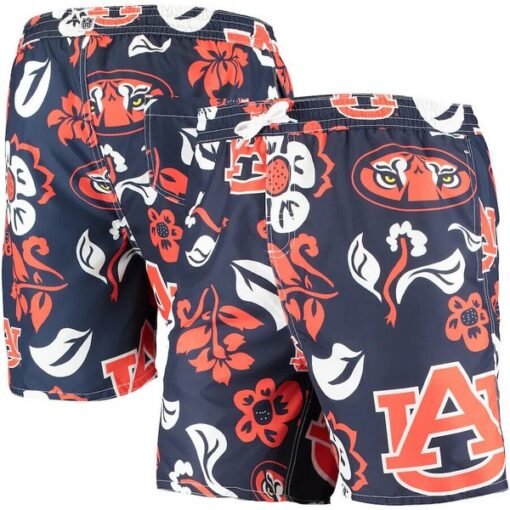 Auburn Tigers Wes and Willy Floral Board Shorts