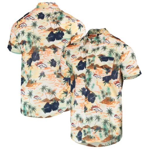 Broncos Floral Paradise Button-Up Shirt