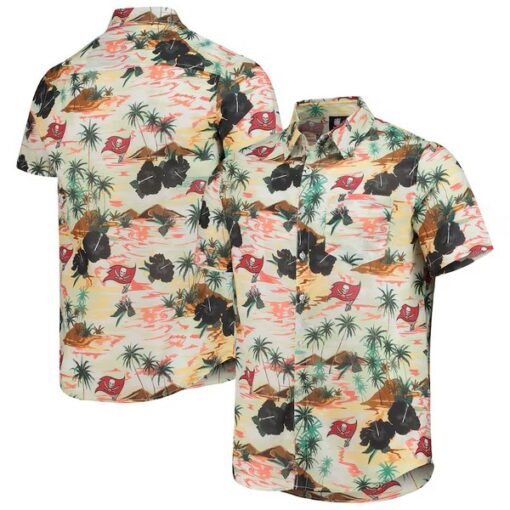 Buccaneers Floral Paradise Button-Up Shirt