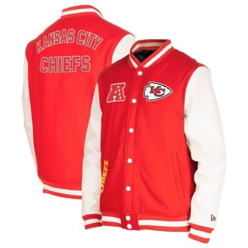 Chiefs New Era Third Down Varsity Full-Snap Jacket