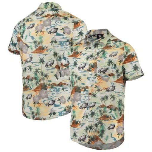 Eagles Floral Paradise Button-Up Shirt