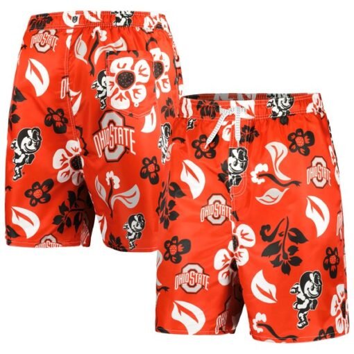 Ohio State Buckeyes Wes and Willy Floral Board Shorts