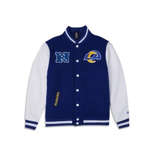 Rams New Era Third Down Varsity Full-Snap Jacket