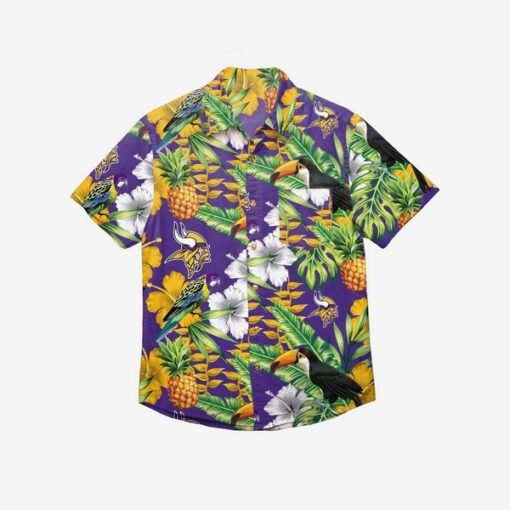 Vikings Floral Paradise Button-Up Shirt