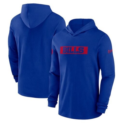 Bills 2024 Sideline Hoodie Performance Long Sleeve T-Shirt