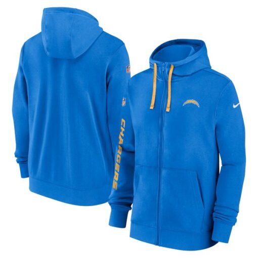 Chargers 2024 Sideline Club Full-Zip Hoodie