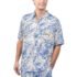 Chargers Margaritaville Sand Washed Monstera Print Party Button-Up Shirt - S