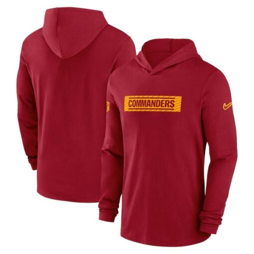 Commanders 2024 Sideline Hoodie Performance Long Sleeve T-Shirt