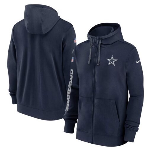 Cowboys 2024 Sideline Club Full-Zip Hoodie