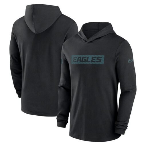 Eagles 2024 Sideline Hoodie Performance Long Sleeve T-Shirt