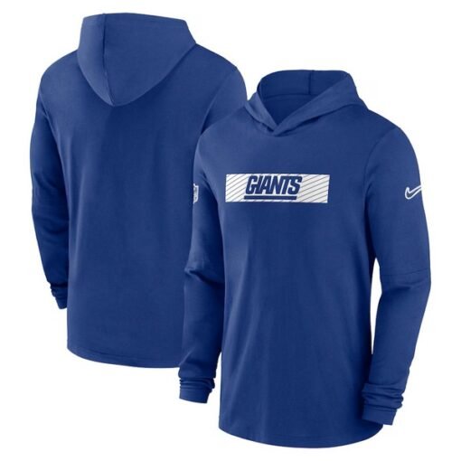 Giants 2024 Sideline Hoodie Performance Long Sleeve T-Shirt