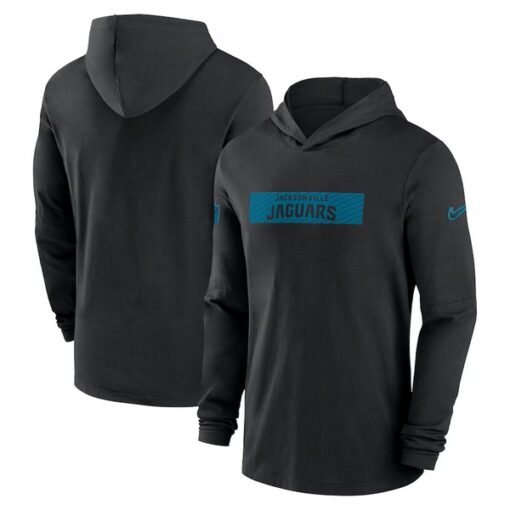 Jaguars 2024 Sideline Hoodie Performance Long Sleeve T-Shirt