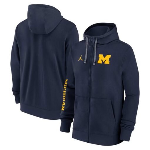 Michigan Wolverines 2024 Sideline Full-Zip Hoodie