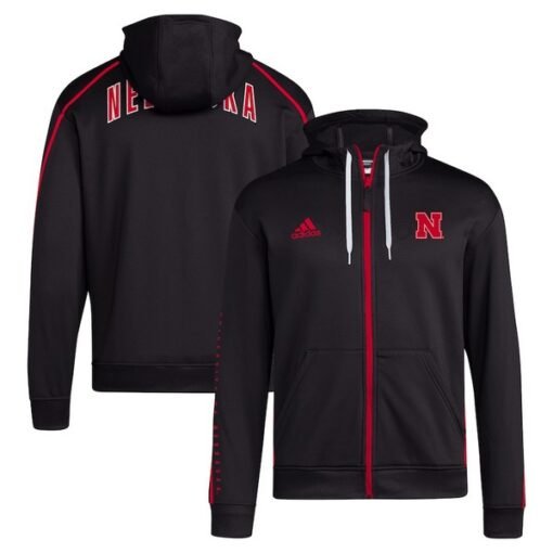 Nebraska Cornhuskers 2024 Sideline Travel Full-Zip Hoodie