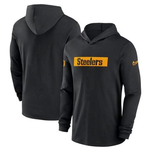 Steelers 2024 Sideline Hoodie Performance Long Sleeve T-Shirt