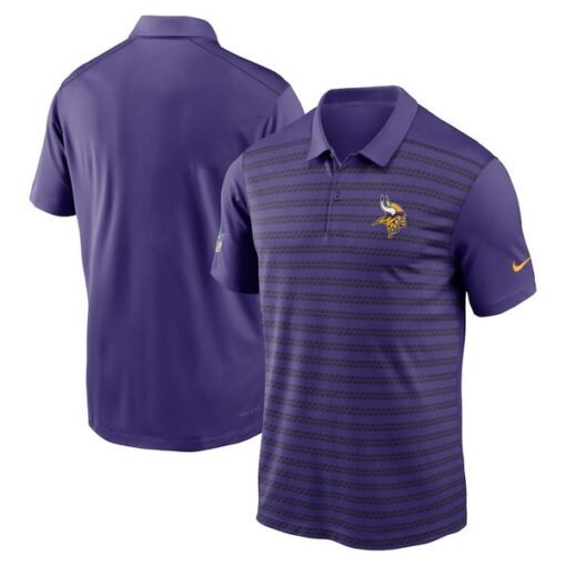 Vikings 2024 Sideline Victory Performance Polo Purple