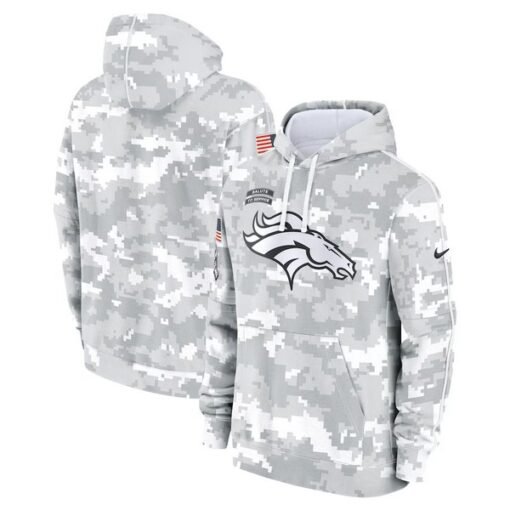 Broncos 2024 Salute to Service Club Fleece Pullover Hoodie