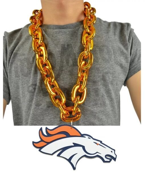 Broncos WinCraft Big Chain Logo Necklace