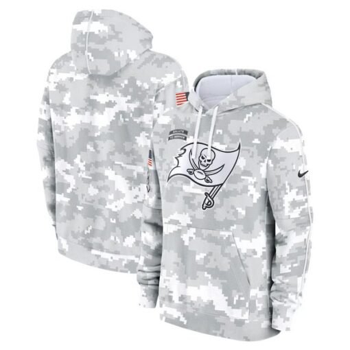 Buccaneers 2024 Salute to Service Club Fleece Pullover Hoodie