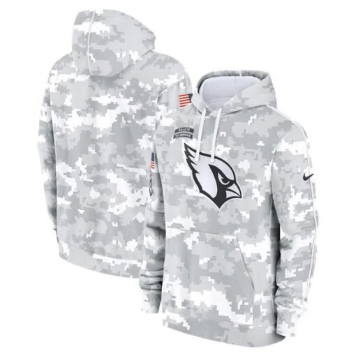 Cardinals 2024 Salute to Service Club Fleece Pullover Hoodie