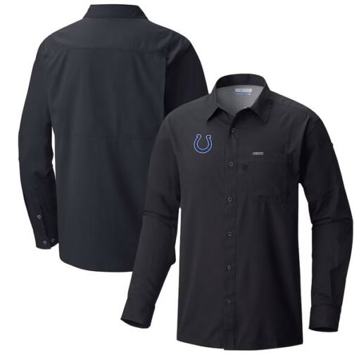 Colts Columbia Slack Tide Omni-Wick Long Sleeve Button-Up Shirt - Image 3