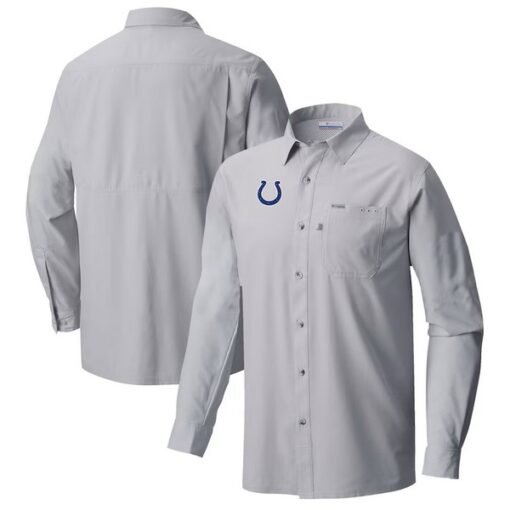 Colts Columbia Slack Tide Omni-Wick Long Sleeve Button-Up Shirt - Image 2