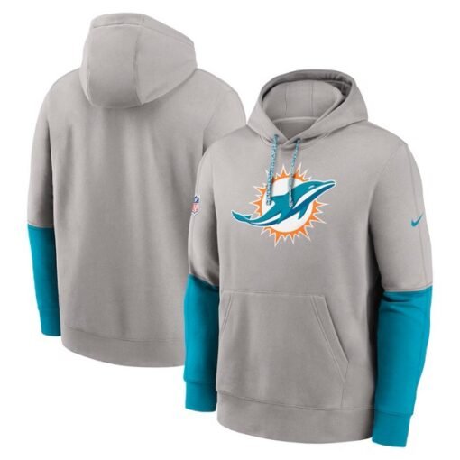 Dolphins 2024 Sideline Club Pullover Hoodie - Image 2