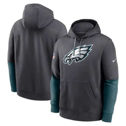 Eagles 2024 Sideline Club Pullover Hoodie - Image 2