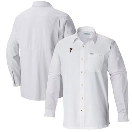 Falcons Columbia Slack Tide Omni-Wick Long Sleeve Button-Up Shirt