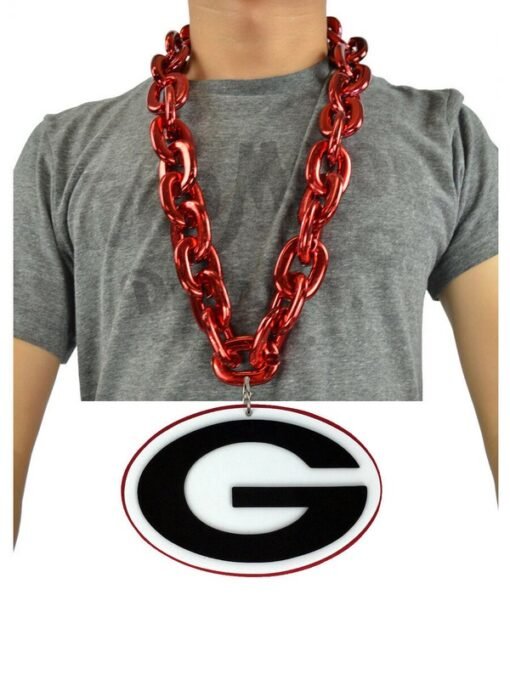 Georgia Bulldogs WinCraft Big Chain Logo Necklace
