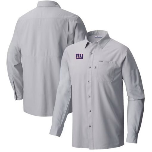 Giants Columbia Slack Tide Omni-Wick Long Sleeve Button-Up Shirt - Image 2