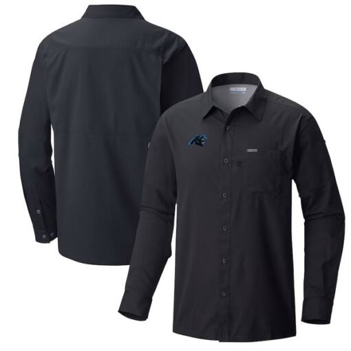 Panthers Columbia Slack Tide Omni-Wick Long Sleeve Button-Up Shirt - Image 3
