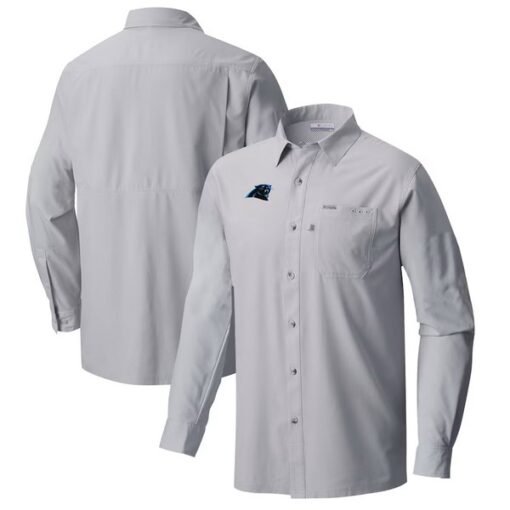 Panthers Columbia Slack Tide Omni-Wick Long Sleeve Button-Up Shirt - Image 2