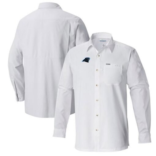 Panthers Columbia Slack Tide Omni-Wick Long Sleeve Button-Up Shirt