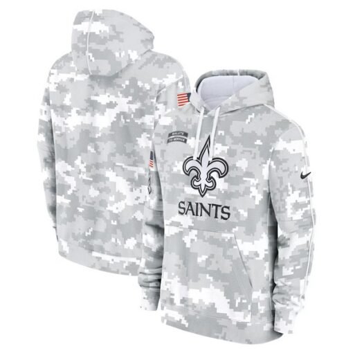 Saints 2024 Salute to Service Club Fleece Pullover Hoodie