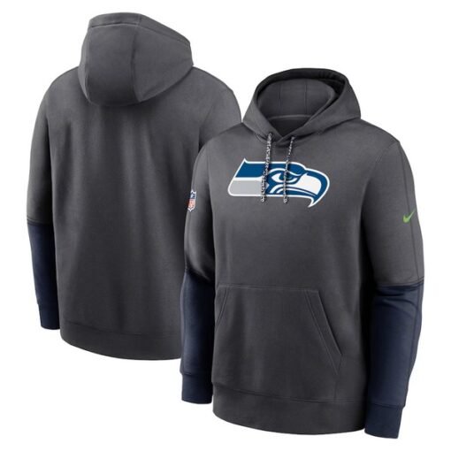 Seahawks 2024 Sideline Club Pullover Hoodie - Image 2