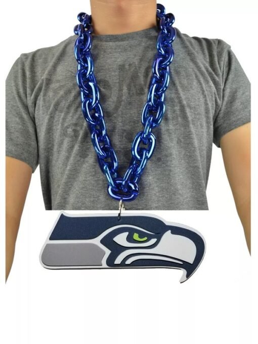 Seahawks WinCraft Big Chain Logo Necklace