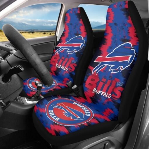 Bills 3D Universal Car Front Seat Cover - SET OF 2
