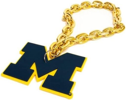 Michigan Wolverines WinCraft Big Chain Logo Necklace