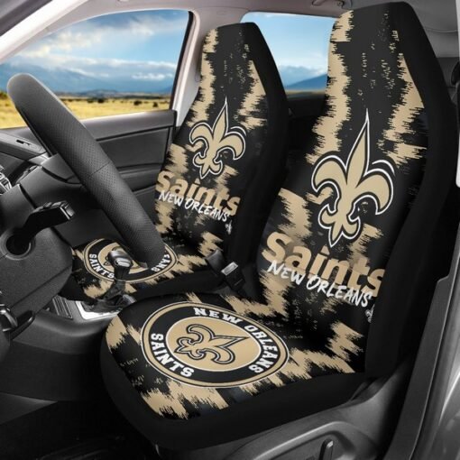 Saints 3D Universal Car Front Seat Cover - SET OF 2