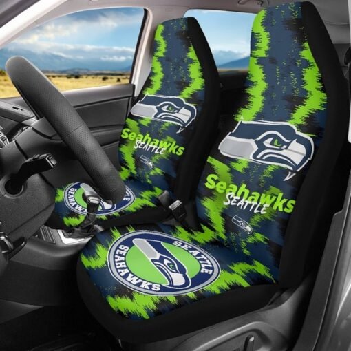 Seahawks 3D Universal Car Front Seat Cover - SET OF 2