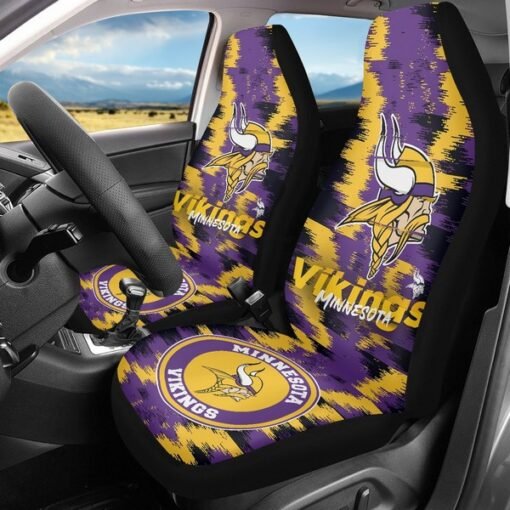 Vikings 3D Universal Car Front Seat Cover - SET OF 2