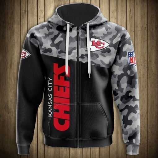 Chiefs Camo Zip-Up Hoodie